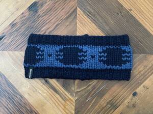 【デッドストック】Patagonia SAPKA HEADBAND Blue Black パタゴニア シャプカ ニット ヘッドバンド ユニセックス