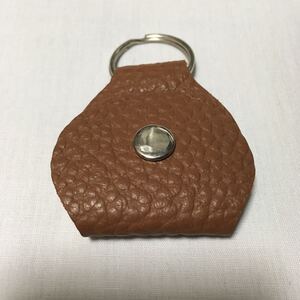 ☆ 即決・新品!!　ピックケース　キーホルダー　ブラウン ☆