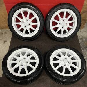 アルトワークス 純正アルミホイール 15x5.0J +45 pcd100 4穴　4本 ALTO WORKS Dunlop ENKEI 