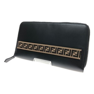 □□ FENDI フェンディ トラベルウォレット 7M0276 ブラック やや傷や汚れあり