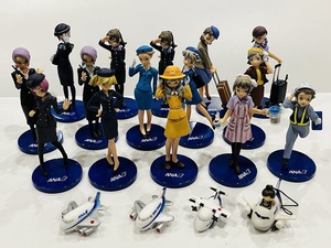 ★ANA★　まとめて19点　フィギュア15点　マグネット　おもちゃ　客室乗務員　ユニフォームコレクション　