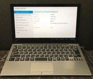 1円～ ■ジャンク SONY VAIO Pro PA / 第8世代 / Core ｍ3 8100Y 1.10GHz / メモリ 8GB / ストレージ無し / 12.5型 / OS無し / BIOS起動可