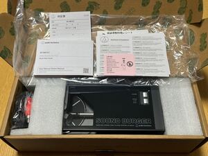 極美品 audio technica オーディオテクニカ レコードプレーヤー AT-SB727 BK ブラック サウンドバーガー sound burger 保証書 レシートあり