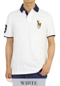 新品 アウトレット 2532 Lサイズ polo ralph lauren ポロ ラルフ ローレン 半袖 コットン 鹿の子 ポロシャツ ビッグポニー刺繍