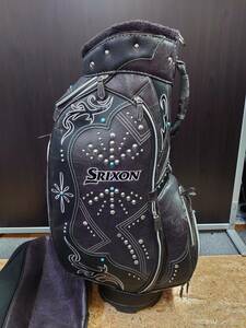 【限定品！訳アリ特価！】DUNLOP　SRIXON　ダンロップ　スリクソン　限定品　ターコイズ鋲　シルバースタッズ装飾　フードカバー付き