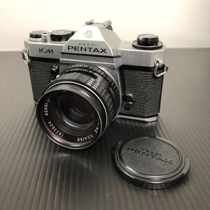 PENTAX KM ペンタックス　一眼レフ フィルムカメラ レンズ　ASAHI 1:1.4/50 動作未確認　ジャンク