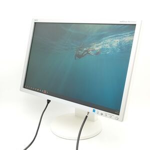 ★電源ケーブル付き/液晶ムラあり★ NEC MultiSync EA221WMe-C 22インチ 中古 液晶モニター (7439)