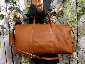 超美品●COACH コーチ●USA製●0524●高級 カーフ レザー 本革●2way ボストン バッグ●キャラメル●G金具●斜め掛け●大容量●Js51904