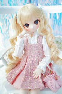 BJDドール用ウィッグ MDD/kumako/DDサイズ通用 全2色 8-9インチ 球体関節人形 doll