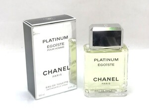 1000円スタート 香水 CHANEL シャネル EGOISTE PLATINUM エゴイストプラチナム EDT 100ml 箱付き フレグランス 化粧品類 11 H3001★