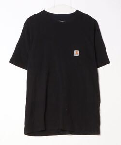 「Carhartt」 ワンポイント半袖Tシャツ M ブラック メンズ