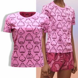 正規品 HERMES 2023 エルメス 鐙の幻想 コットン 100％ Tシャツ トップス 36 ピンク フランス製