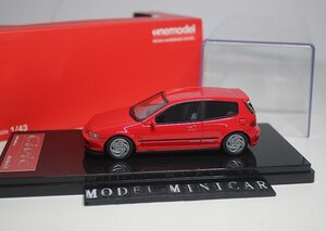 ▲入手困難！Red！世界限定！OneModel 1/43 ホンダ Honda Civic シビック EG6 Resin Model ONE MODEL