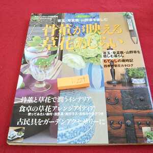 i-224 骨董が映える草花あしらい 暮らしの本 苔玉・草盆栽・山野草を楽しむ 私のアンティーク特別編集 学研 2003年発行※0