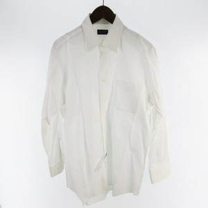 ランバン LANVIN COLLECTION コレクション ワイシャツ 長袖 白 ホワイト ビジネス L相当 無地 株式会社ジーアンドビー メンズ