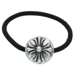 クロムハーツ Chrome Hearts HAIRBAND/クロスボールボタンヘアゴム シルバーコンチョ 中古 NO05