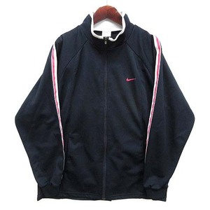 ナイキ NIKE ジャージ トラックジャケット ライン ジップアップ ネイビー 紺 XL 257979