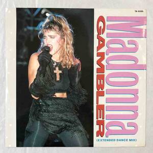 ■1985年 UK盤 オリジナル Madonna - Gambler (Extended Dance Mix) 12”EP TA 6585 Geffen Records マドンナ