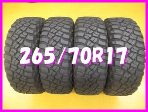 ◆送料無料 B4s◆　265/70R17　121/118Q　スタッドレス　BFグッドリッチ　Mud-Terrain T/A KM3　冬４本　※2019年製