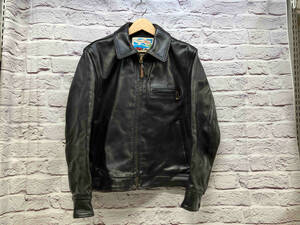 Aero Leather HIGHWAYMAN レザージャケット表記サイズLブラウン 店舗受取可