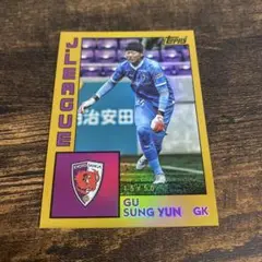 【50枚限定】topps サッカーJリーグ　京都ソンガ　クソンユン