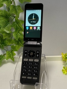 au SIMロック解除済 GRATINA 4G （グラティーナフォージー）KYF34 ブラック★ カメラありモデル 携帯電話 本体 ナノSIM対応 A6299