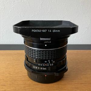 ●SMC PENTAX 67 ペンタックス 45mm F4 /中判カメラ用 レンズ/フード付き/67マウント/中古