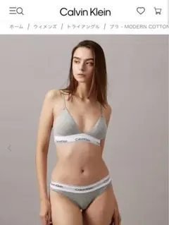 Calvin Klein グレー ブラトップ　M