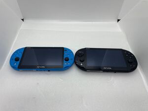 SONY ソニー PSVITA PlayStation Vita PCH-2000 ブルー ブラック 本体のみ 通電のみ確認済 ゲーム ジャンク 2台セット