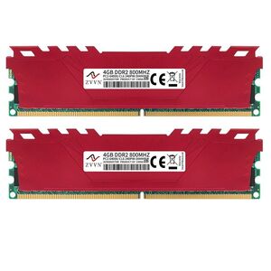 新品未使用 DDR2-800MHz 4GBx2枚 計8GBメモリ　Intel用　CL6 PC2-6400U 240pinDIMM 送料無料