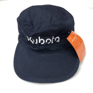 タグ付き KUBOTA クボタふれあいクラブ オリジナルワークキャップ ネイビー