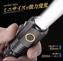 懐中電灯 小型 led 手持ち ハンディライト USB 充電式 高性能