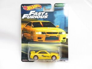 n4t/008 未開封 ホットウィール ワイルドスピード Nissan Skyline GT-R BCNR33 日産 スカイライン