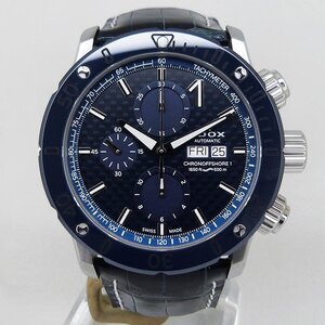 中古美品エドックス【EDOX】 01122-3BU3-BUIN3-L クロノオフショア1 クロノグラフ オートマチック