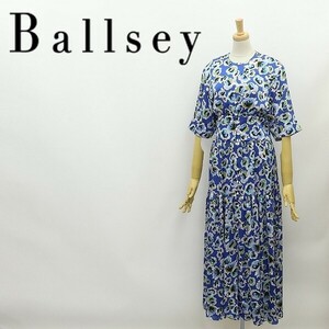 ◆BALLSEY ボールジー トゥモローランド 花柄 ギャザー マキシ丈 ロング ワンピース 36