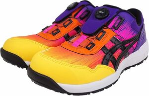 【WH-2609】未使用 限定生産カラー asics アシックス 安全靴 WINJOB CP209 BOA UTSUROI 1273A096-750 Gイエロー×ブラック 26.5cm WIDE 3E