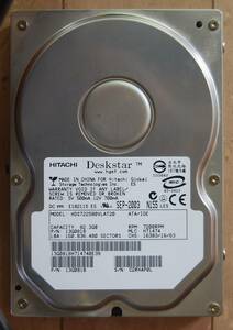 HDD 82.3GB 3.5インチ ATA/IDE HITACHI HDS722580VLAT20 動作品