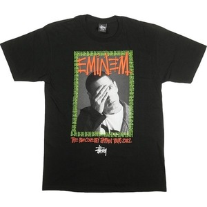 STUSSY ステューシー ×EMINEM JAPAN TOUR LIMITED TEE BLACK Tシャツ 黒 Size 【M】 【中古品-非常に良い】 20799247