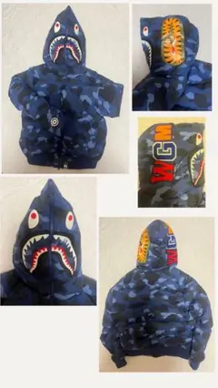 A BATHING APE COLOR  SHARK  ダウン