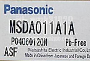 ◆送料無料◆新品 Panasonic サーボドライバ MSDA011A1A ◆保証