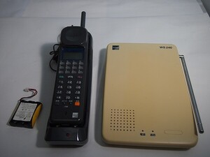 SAXA(Tamra)製　WS240コードレス電話機セット　中古品　基本動作確認済み　[S1026]