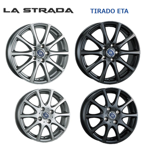 送料無料 阿部商会 LASTRADA TIRADO ETA 5J-13 +45 5H-114.3 (13インチ) 5H114.3 5J+45【4本セット 新品】