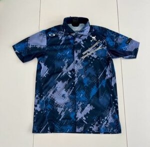 オークリー　ＳＫＵＬＬ　ＮＯＩＳＹ　ＴＯＮＥ　ＳＨＩＲＴ　ＦＯＡ４０５１３３　(ＢＬＵＥ ＳＴＯＲＭ ＰＲＩＮＴ)　ＸＸＬ