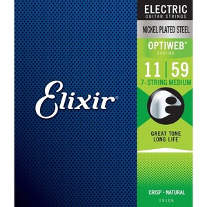 エリクサー ELIXIR 19106 Optiweb 7-String Medium 11-59 7弦 エレキギター弦