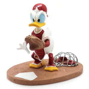 ディズニー　ドナルド　エンゼルスフィギュア　キャッチャー　MLBメジャーリーグ　『Fowl Catch-er』　Hamilton Collection社　2012年