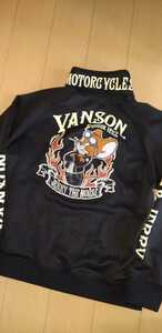 SALE! 送料込★Vanson×TOM&JERRY バンソン×トム&ジェリー　TJV-931 ジャージ　刺繍プリント　トラックジャケット　黒　XXL