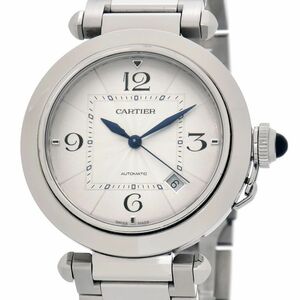 [3年保証] カルティエ メンズ パシャドゥカルティエウォッチ WSPA0009 箱保付き シースルーバック シルバー 自動巻き 腕時計 中古 送料無料