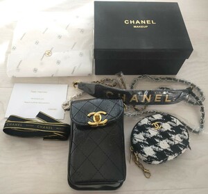 新品 CHANEL シャネル ビューティー スマホポーチ スマホショルダー ミニショルダー ミニバッグ スマホケース