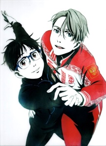 ユーリ!!! on ICE　ヴィクトル・ニキフォロフ&勝生勇利　A4クリアファイル　1枚　中古