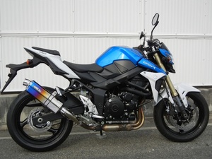 新品 WR’S GSR750 (EBL-GR7NA) スリップオン チタンオーバルタイプ ステンレス/オーバル(焼き色) SV3710JM ダブルアールズ マフラー